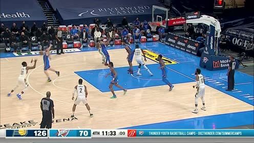 【2021年05月02日 步行者vs雷霆集錦】英雄勇闖龍?zhí)痘⒀?凱勒馬丁無視防守漂移上籃