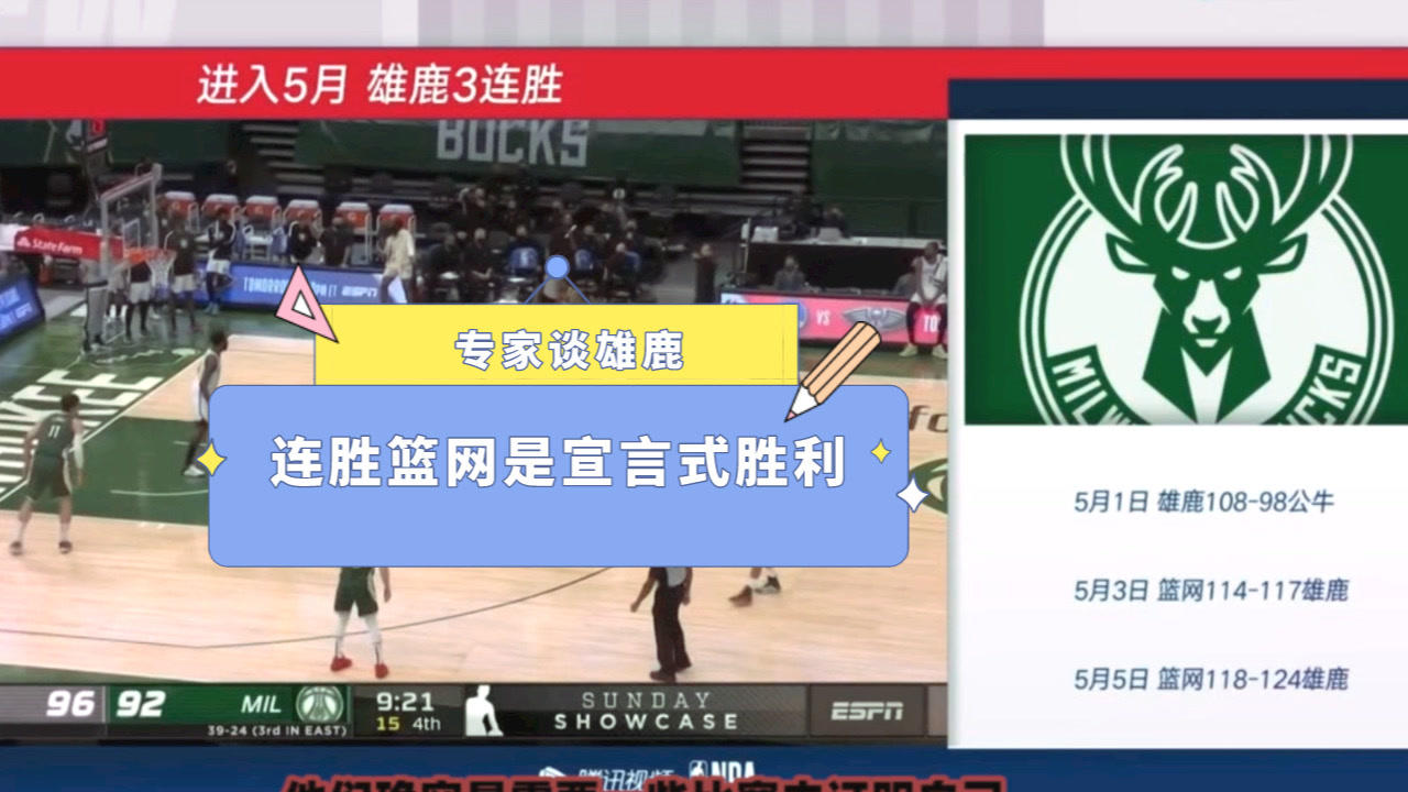 【2021年05月06日 奇才vs雄鹿集锦】专家:雄鹿连赢篮网是宣言式胜利!告诉全联盟他们仍是争冠球队