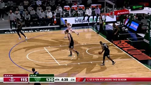 【2021年05月08日 火箭vs雄鹿集锦】能上九天揽月 小马丁左手爆炸空接