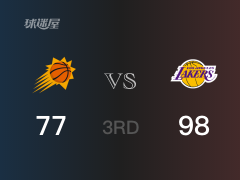 NBA常規(guī)賽：三節(jié)戰(zhàn)罷，湖人以98- 77領(lǐng)先太陽，戴維斯34+7+5