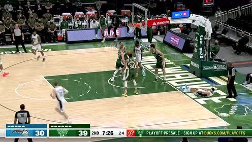 【2021年05月12日 魔术vs雄鹿集锦】天高任鸟飞 豪尔飞天遁地补扣得手