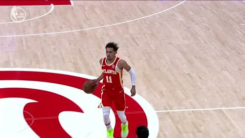 【2021年05月13日 奇才vs老鹰集锦】特雷杨节奏运球撤步干拔把八村塁定在原地 再助饼皇原地炸筐