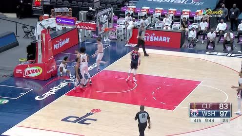 【2021年05月15日 骑士vs奇才集锦】小个子也要玩空接 奥斯曼精准长传助塞克斯顿空接上篮