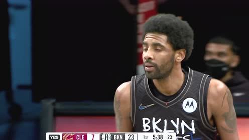 【2021年05月17日 骑士vs篮网集锦】太搞心态！杜兰特连线欧文三分线急停出手命中