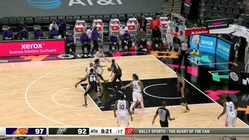 【2021年05月17日 太陽vs馬刺集錦】瓦塞爾反擊一馬平川 高高躍起雙手暴扣