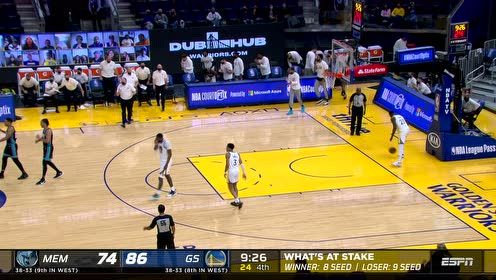 【2021年05月17日 灰熊vs勇士集锦】落后时刻挺身而出 布鲁克斯转换反击+弧顶三分连拿5分