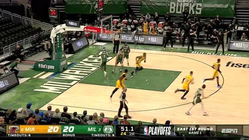 【2021年05月23日 热火vs雄鹿集锦】老将出马一个顶俩 伊戈达拉补篮得手