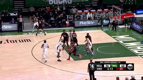 【2021年05月25日 热火vs雄鹿集锦】打得就是你邓罗 米德尔顿转身滑翔虐筐