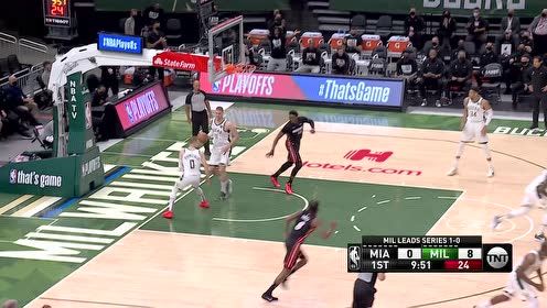 【2021年05月25日 热火vs雄鹿集锦】实在不行还是自己干 巴特勒转身后仰极限抛投