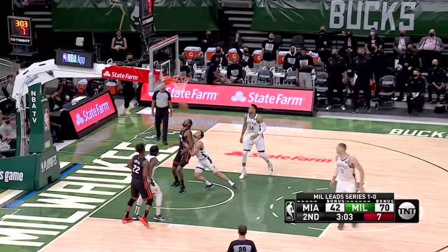 【2021年05月25日 热火vs雄鹿集锦】终于等到你 邓罗拉弓射箭连中两记三分