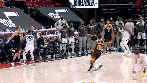 【2021年06月03日 灰熊vs爵士集锦】完美配合康利压哨命中中投!爵士火力全开单节拿下47分创造队史纪录