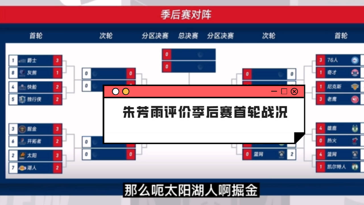 【2021年06月03日 独行侠vs快船集锦】朱芳雨:热火被横扫让我意外!首轮其他场次都在预料之中