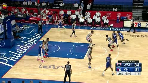 【2021年06月03日 奇才vs76人集錦】聲東擊西騙過防守 馬克西不看人助飛科爾克馬茲
