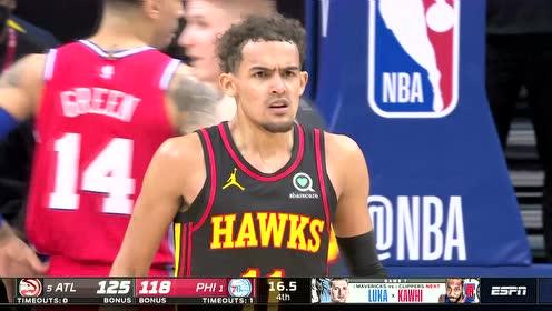 【2021年06月07日 老鹰vs76人集锦】大帝:吓我一哆嗦!特雷杨随手一抛助飞科林斯空接暴扣