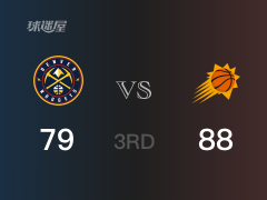 NBA季后赛：三节结束，太阳以88-79领先掘金，米卡尔23+5+4