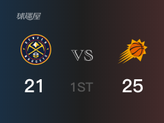 NBA季后赛:太阳以25-21领先掘金,结束首节