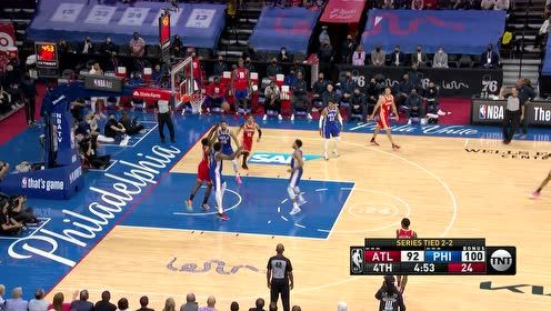 【2021年06月17日 老鹰vs76人集锦】特雷杨背后妙传瞒天过海 柯林斯不负众望三分迫近分差