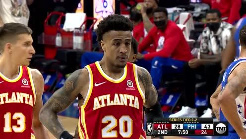 【2021年06月17日 老鹰vs76人集锦】弯弓搭箭百步穿杨 米尔顿急停漂移三分压哨