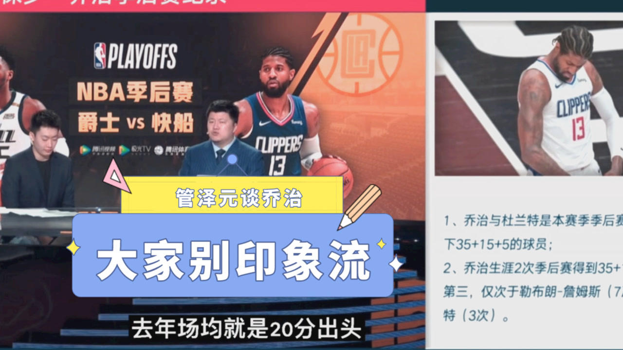【2021年06月19日 爵士vs快船集錦】管澤元：喬治天王山之戰(zhàn)太驚艷 ！球迷對他表現(xiàn)可能有點印象流
