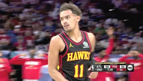 【2021年06月21日 老鹰vs76人集锦】特雷-杨直捣黄龙送香饼 卡佩拉双手暴扣一气呵成
