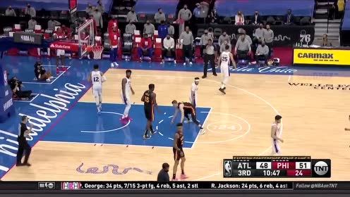【2021年06月21日 老鹰vs76人集锦】赫尔特vs费城集锦 全场27+7无解进攻率队挺进东决