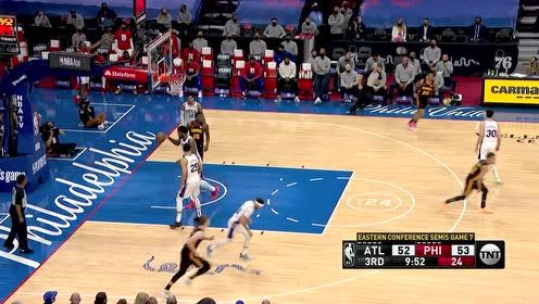 【2021年06月21日 老鹰vs76人集锦】连续妙传输送炮弹 特雷杨助飞卡佩拉两级暴扣轰炸篮筐