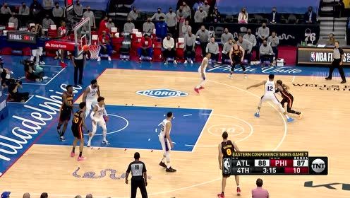 【2021年06月21日 老鹰vs76人集锦】能防住我出手却防不住我传球 特雷-杨连线卡佩拉隔扣恩比德