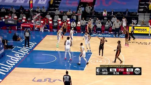 【2021年06月21日 老鹰vs76人集锦】面不改色心不跳 恩比德追身三分手拿把攥