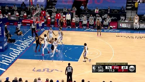 【2021年06月21日 老鹰vs76人集锦】脚踩莲花直杀敌营 特雷杨变向突破抛投命中