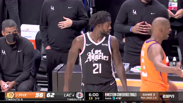 【2021年06月25日 太阳vs快船集锦】就是搞你心态 布克贝弗利双双被吹技犯