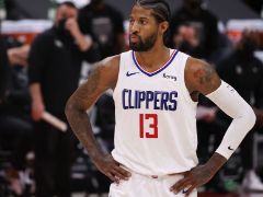 差强人意!乔治半场14中5,三分球6中1拿到13分6篮板