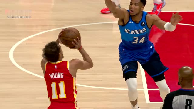 【2021年06月28日 雄鹿vs老鹰集锦】功夫不负有心人!特雷杨销魂logo shot手起刀落