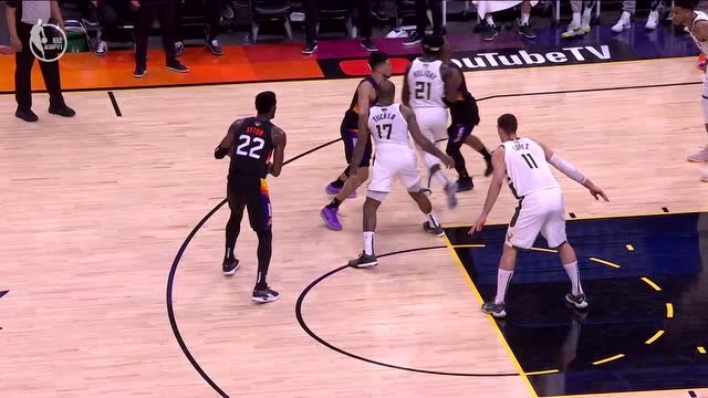 【2021年07月09日 雄鹿vs太阳集锦】NBA总决赛惊现隔山打牛 保罗隔着霍乐迪撞飞布克