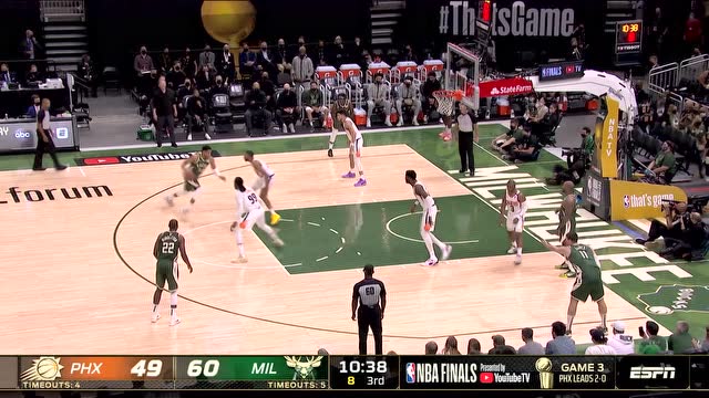 【2021年07月12日 太陽vs雄鹿集錦】雄鹿隊(duì)集錦：字母哥41+13+6刷爆紀(jì)錄率隊(duì)將總比分扳成1-2