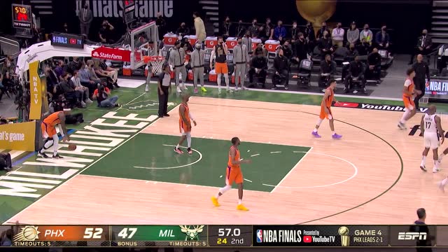 【2021年07月15日 太陽vs雄鹿集錦】每場保留節(jié)目 米德爾頓高拋連線字母哥