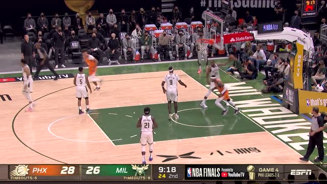 【2021年07月15日 太陽vs雄鹿集錦】你有我也有！保羅見縫插針助飛克萊格空切掛筐