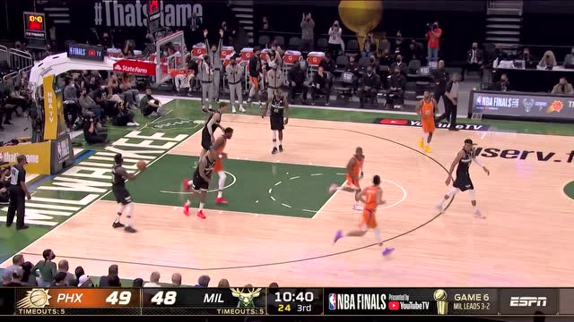 【2021年07月21日 太陽vs雄鹿集錦】心有靈犀一點通 保羅助飛艾頓空接暴扣