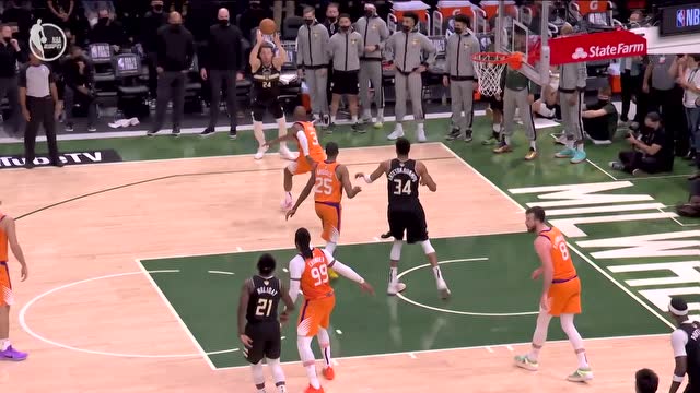 【2021年07月21日 太陽vs雄鹿集錦】有種五個都上！字母哥籃下制霸隔扣兩人彰顯巨星氣焰