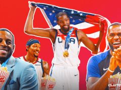 勒布朗·詹姆斯、安德烈·伊戈达拉、NBA明星对美国队夺得奥运金牌做出反应
