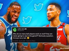 NBA推特嘲笑本·西蒙斯的“勒布朗·詹姆斯”的“恼怒”入场