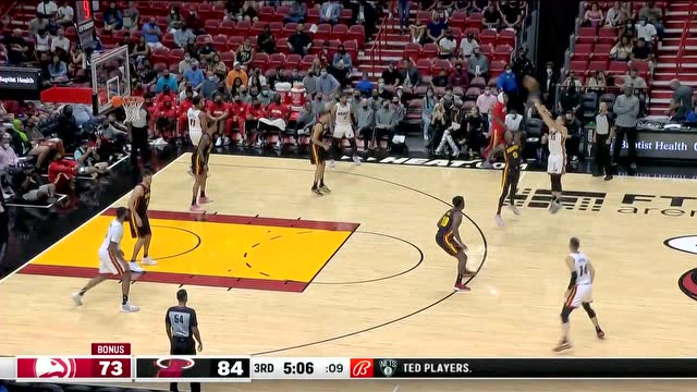 【2021年10月05日 老鹰vs热火集锦】3-pointer by Duncan Robinson