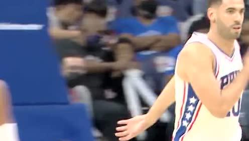 【2021年10月08日 猛龙vs76人集锦】空位三分问问命中 尼昂突施冷箭正中靶心