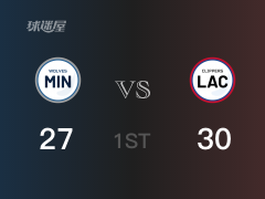 NBA季前賽：首節(jié)結(jié)束，快船以30-27領(lǐng)先森林狼，曼10分