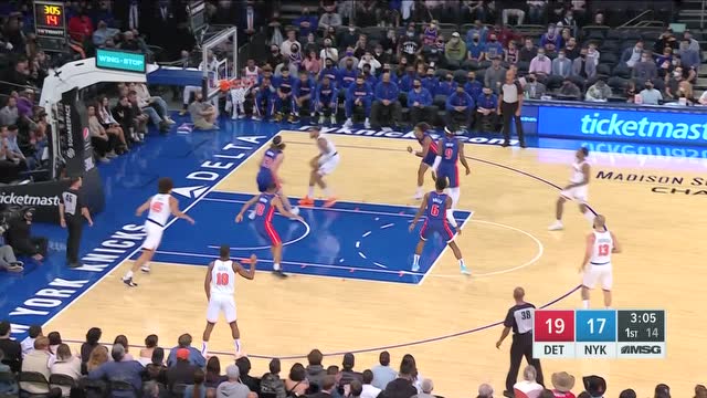 【2021年10月14日 活塞vs尼克斯集錦】NBA季前賽：活塞vs尼克斯第1節(jié)中文解說回放