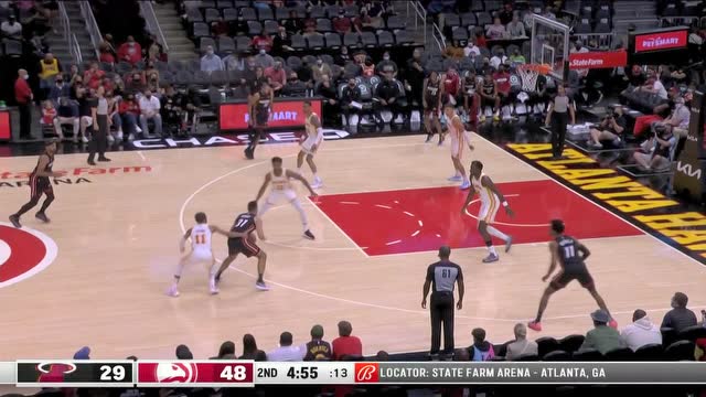 【2021年10月15日 熱火vs老鷹集錦】NBA季前賽：熱火vs老鷹第2節(jié)中文解說回放