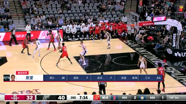 【2021年10月16日】NBA季前賽：火箭vs馬刺第4節(jié)中文解說回放
