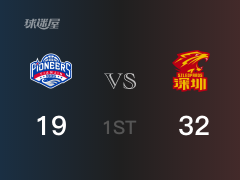 CBA常规赛：首节结束，深圳以32-19领先天津，买尔丹0分