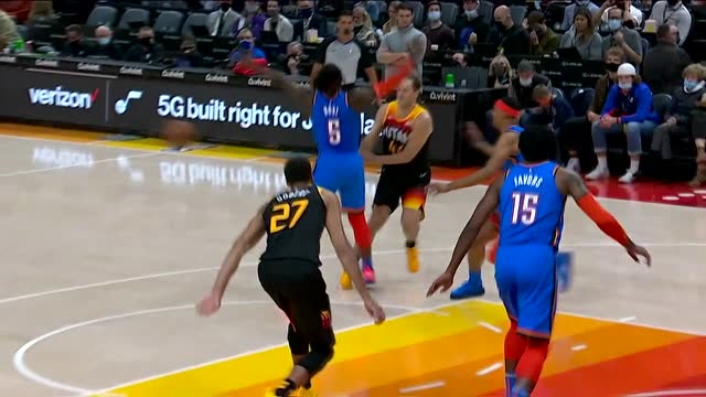 【2021年10月21日 雷霆vs爵士集錦】米切爾跳傳瞞天過海 博格達(dá)諾維奇虛晃一槍輕取2分
