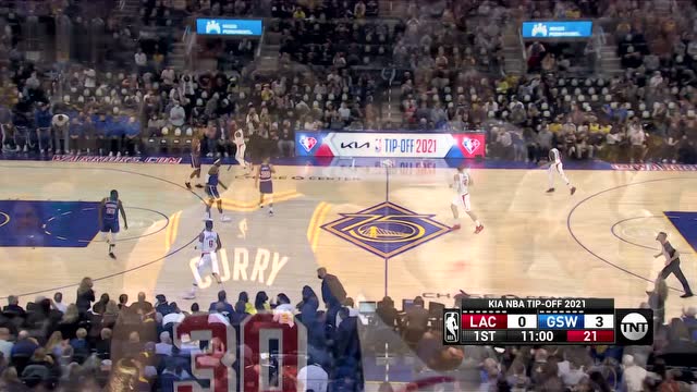 【2021年10月22日 快船vs勇士集錦】還是自家的籃筐最親！庫(kù)里本場(chǎng)首次出手三分命中