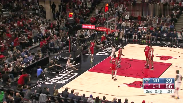 【2021年10月23日 鵜鶘vs公牛集錦】拉文葉底穿花撕裂防線 卡魯索接球反手上籃2+1